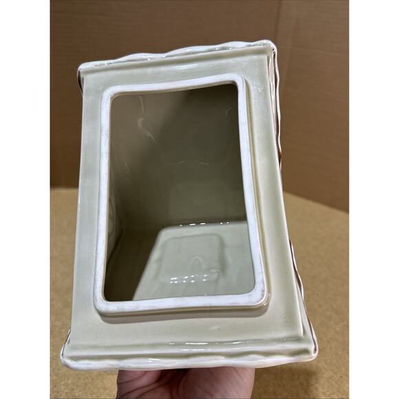 VTG 1980 Otagiri Handpainted Santa’s Cookie House Cookie Jar 11x7.5 - Picture 9 of 12